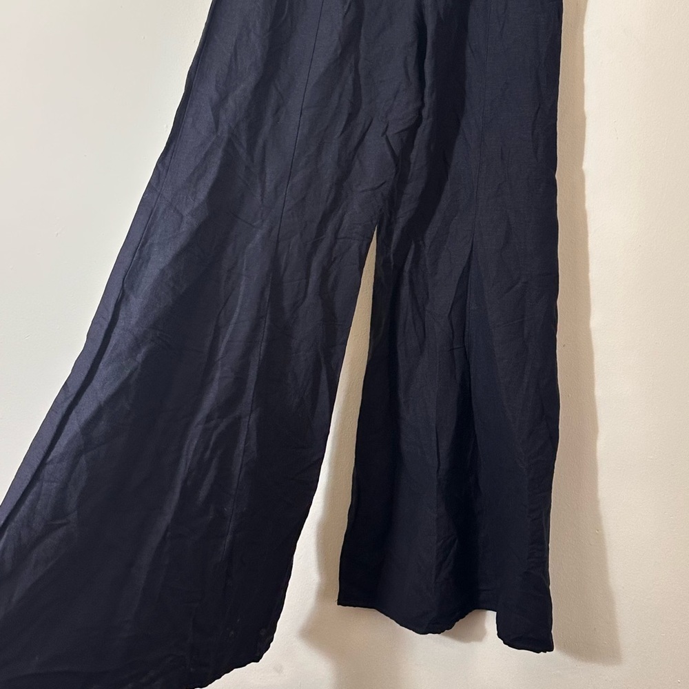 Anthropologie Palazzo Linen pants black size 10 Tall NWT - Picture 10 of 14